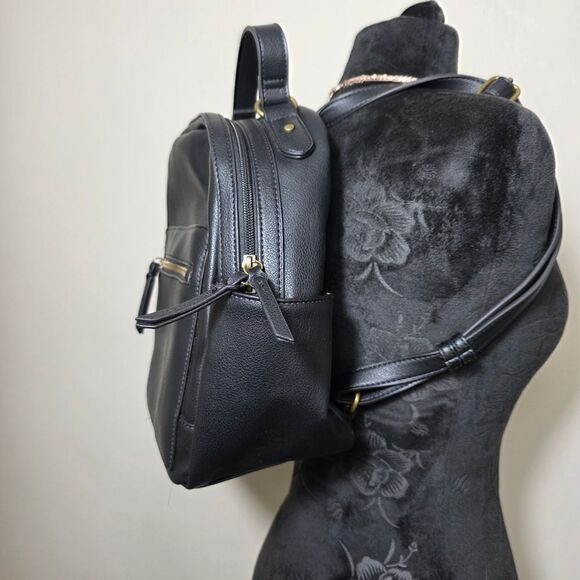 Style & Co. Black Faux Leather  Backpack - Picture 5 of 17